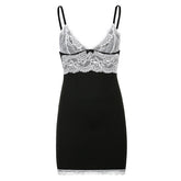 Lacy Bow Mini Dress